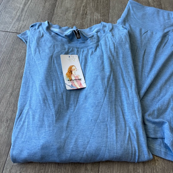PrettyGarden Blue T-Shirt and short set - Picture 8 of 9